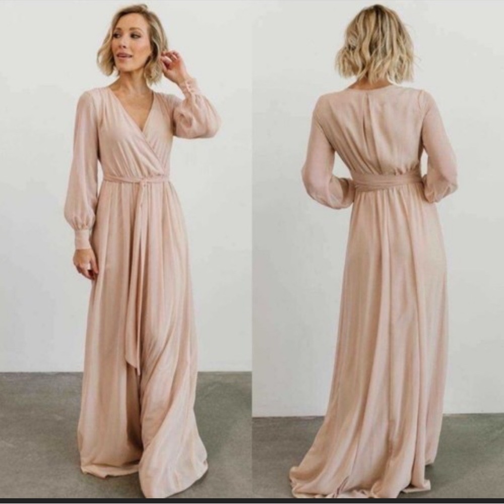 🌱Baltic Born Taupe Long Sleeve Dress
